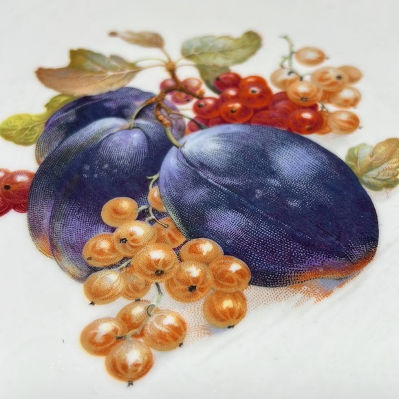 Vtg Schumann Arzberg Bavaria Germany Porcelain Plates Scalloped Gold Trim Edge - Picture 2 of 8